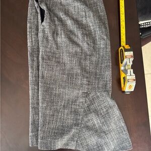 WHBM Gray pencil skirt w mermaid flare in back
